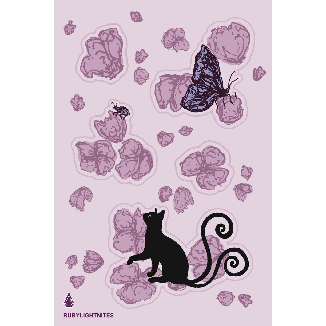 purple nectar ❀ sticker sheet