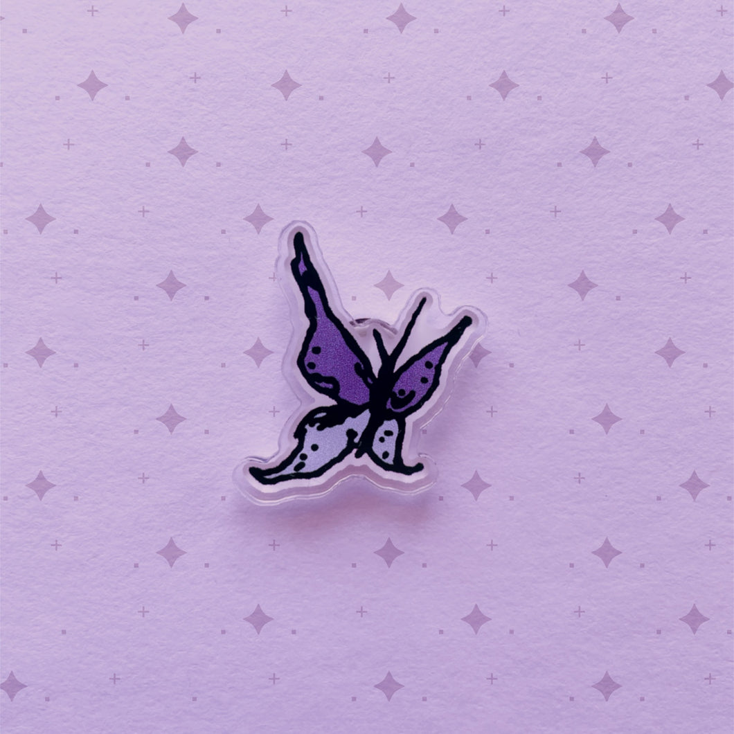 butterfly ❀ acrylic pin