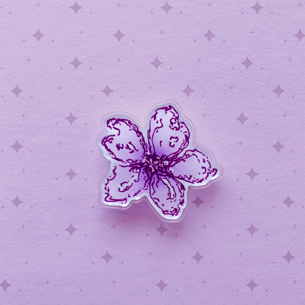 flower ❀ acrylic pin