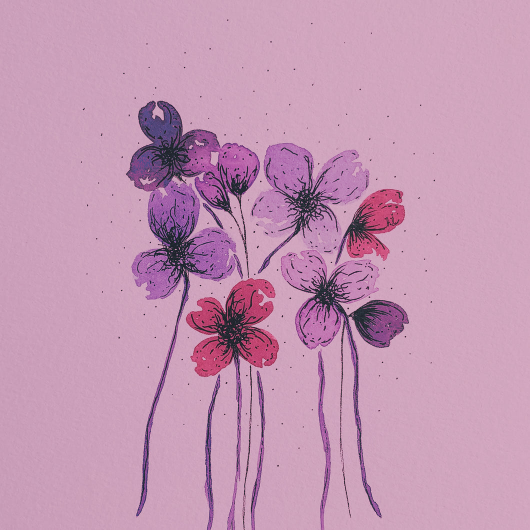 your wildflower ❀ mini print